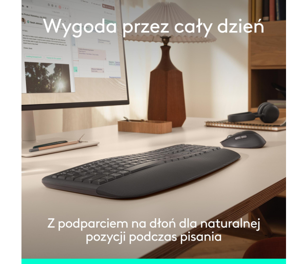 Logitech Signature Comfort Plus MK880 grafitowy - 1533424 - zdjęcie 4